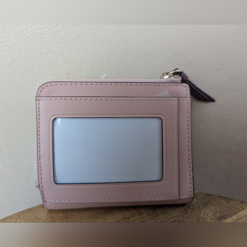 NWT! Kate Spade Small L-zip Bifold Wallet, Floral Pup, Cherrywood (ONE SIZE) - Picture 5 of 13
